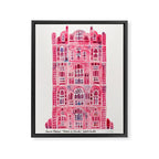 Hawa Mahal - Pink Palace of Jaipur, India Framed Canvas Print Gallery Image 8