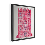 Hawa Mahal - Pink Palace of Jaipur, India Framed Canvas Print Gallery Image 2