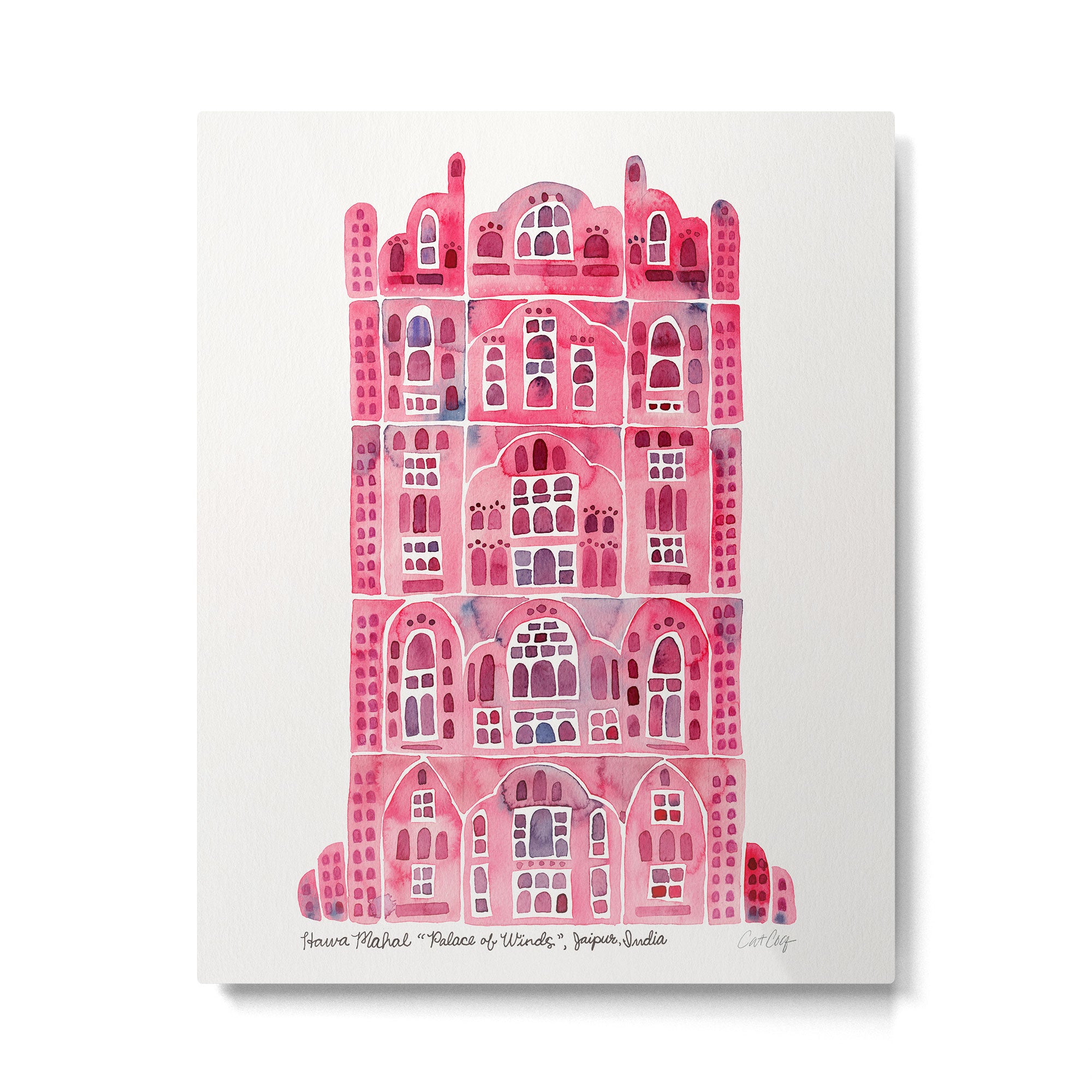 Hawa Mahal - Pink Palace of Jaipur, India Metal Print Gallery Image 6