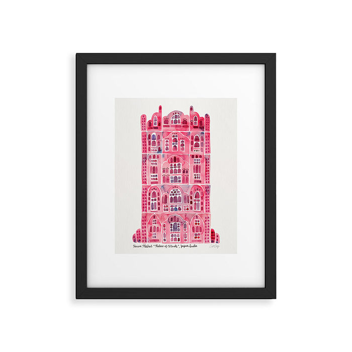 Hawa Mahal - Pink Palace of Jaipur, India Framed Art Print Gallery Image 1