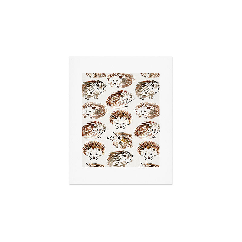 Hedgehogs Art Print Gallery Image 1