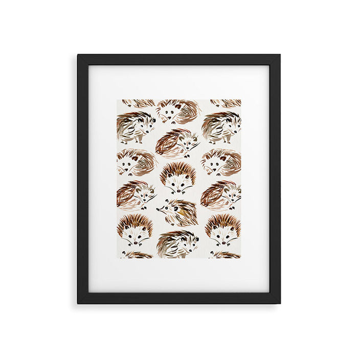 Hedgehogs Framed Art Print Gallery Image 1