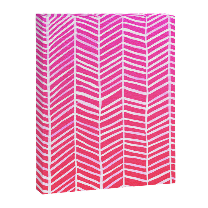 Herringbone - Pink OmbrÃ© Canvas Print Gallery Image 1