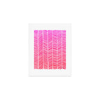Herringbone - Pink OmbrÃ© Art Print Gallery Image 1