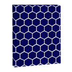 Hexagon Honeycomb Pattern - Navy Palette Canvas Print Gallery Image 8