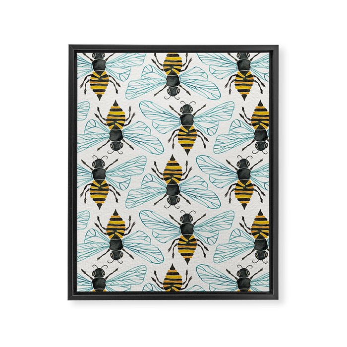 Honey Bee Framed Canvas Print Gallery Image 1