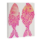 Indonesian Fish Duo - Pink Palette Canvas Print Gallery Image 8
