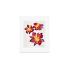 Iris Bloom - Red Palette Art Print Gallery Image 1