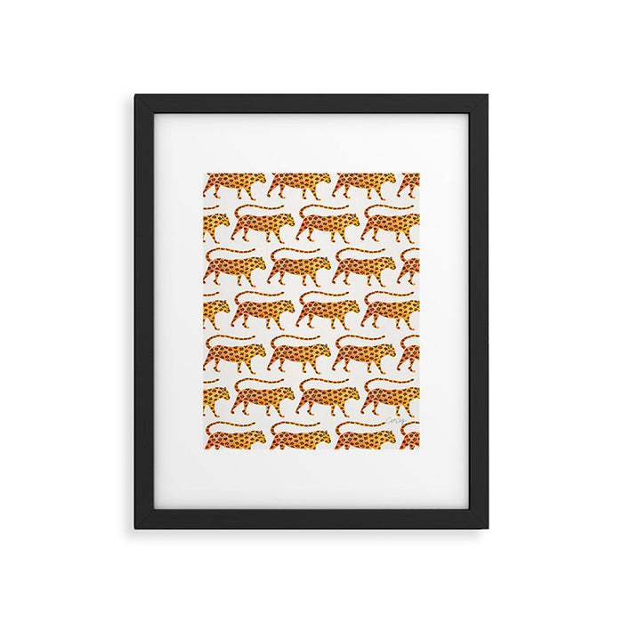 Jaguar Pattern Framed Art Print Gallery Image 1