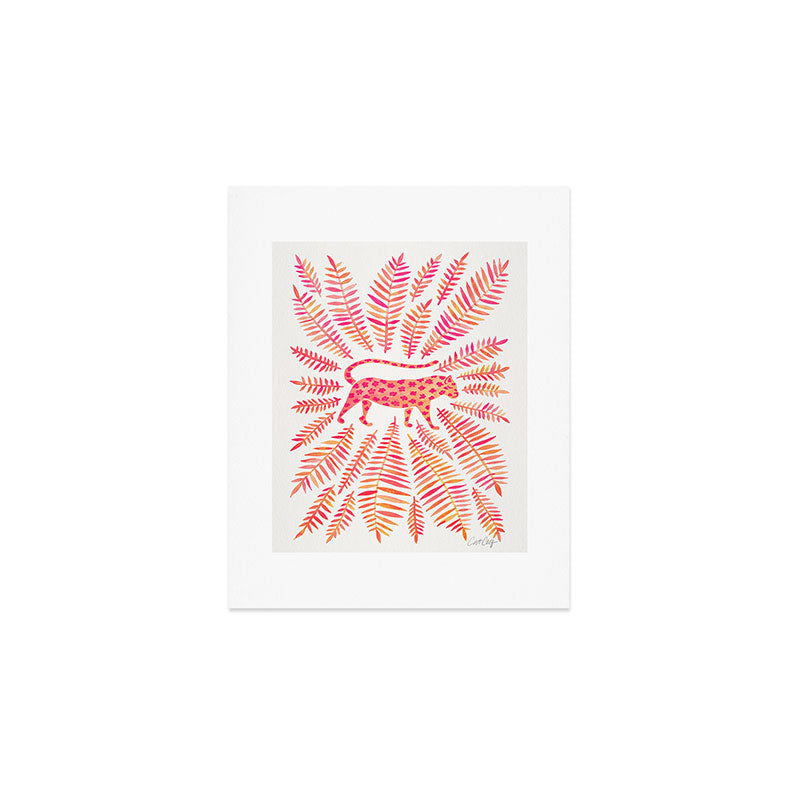 Jaguar - Pink OmbrÃ© Palette Art Print Gallery Image 1
