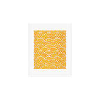 Japanese Seigaiha Wave - Marigold Palette Art Print Gallery Image 1