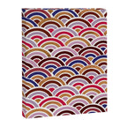 Japanese Seigaiha Wave - Mauve & Gold Palette Canvas Print Gallery Image 6