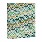 Japanese Seigaiha Wave â Mint & Gold Canvas Print Gallery Image 6