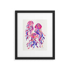 Jellyfish - Magenta Palette Framed Art Print Gallery Image 6