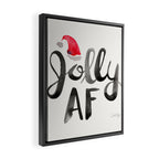 Jolly AF - Black Typography Framed Canvas Print Gallery Image 2