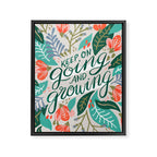 "Keep on Going and Growing" inspired by Eliza Blank, The Sill Framed Canvas Print Gallery Image 8