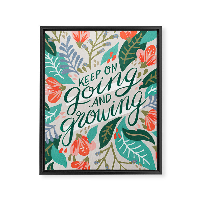 "Keep on Going and Growing" inspired by Eliza Blank, The Sill Framed Canvas Print Gallery Image 8