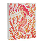 Kelp Forest Mermaid - Peach Palette Canvas Print Gallery Image 6