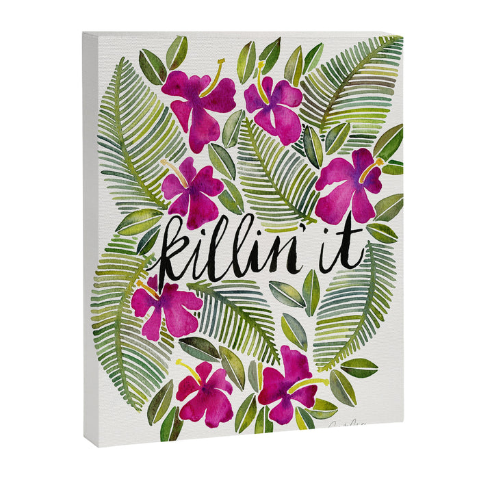 Killin' It - Tropical Pink Canvas Print Gallery Image 1