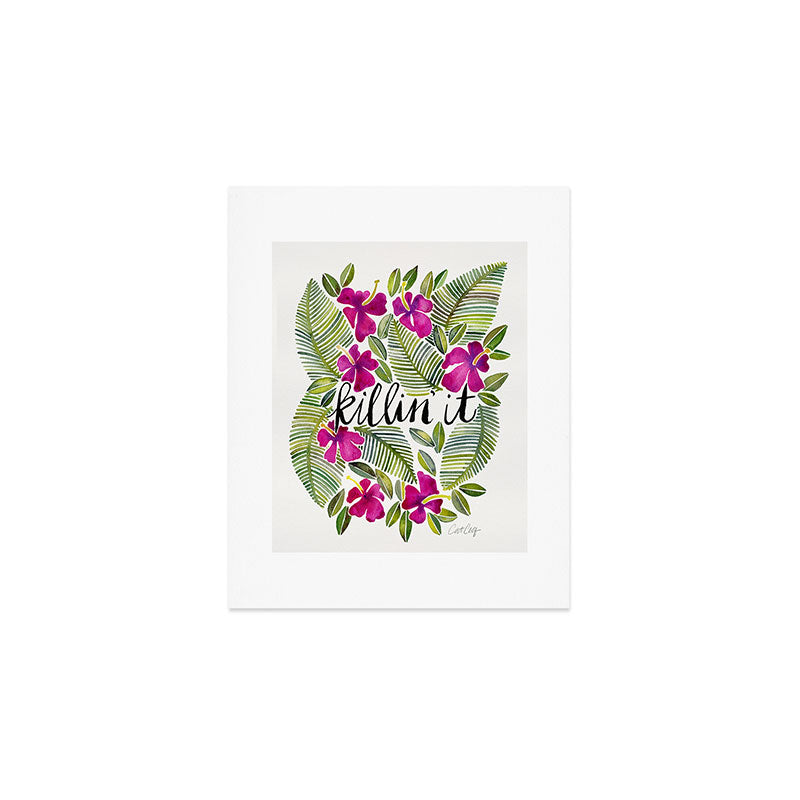 Killin' It - Tropical Pink Art Print Gallery Image 1