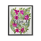 Killin' It - Tropical Pink Framed Canvas Print Gallery Image 8