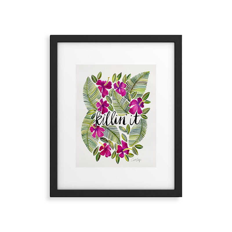 Killin' It - Tropical Pink Framed Art Print Gallery Image 4