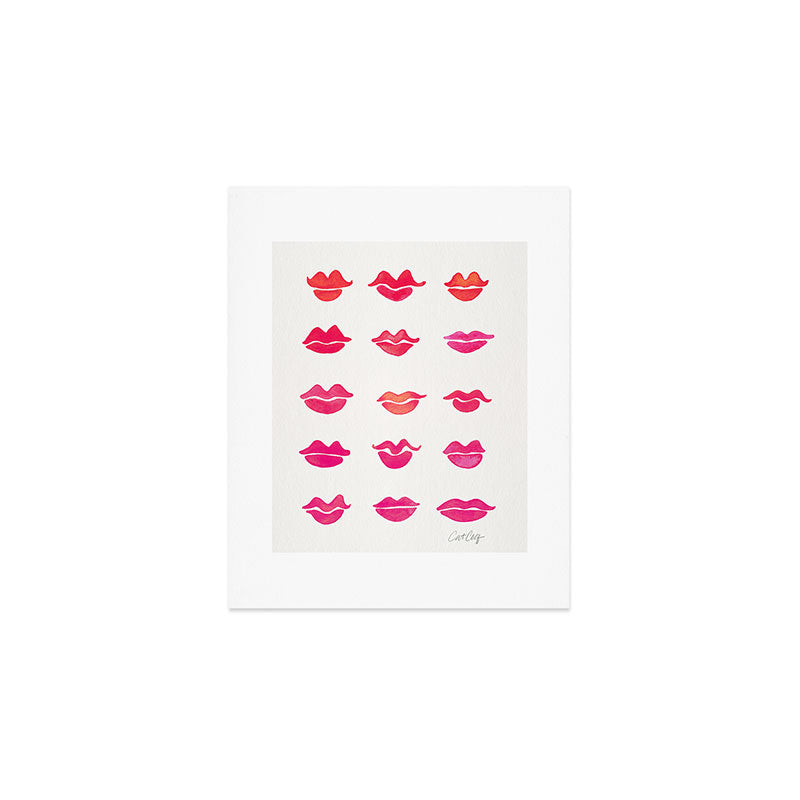 Kiss Collection - Pink Palette Art Print Gallery Image 1