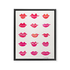 Kiss Collection - Pink Palette Framed Canvas Print Gallery Image 6