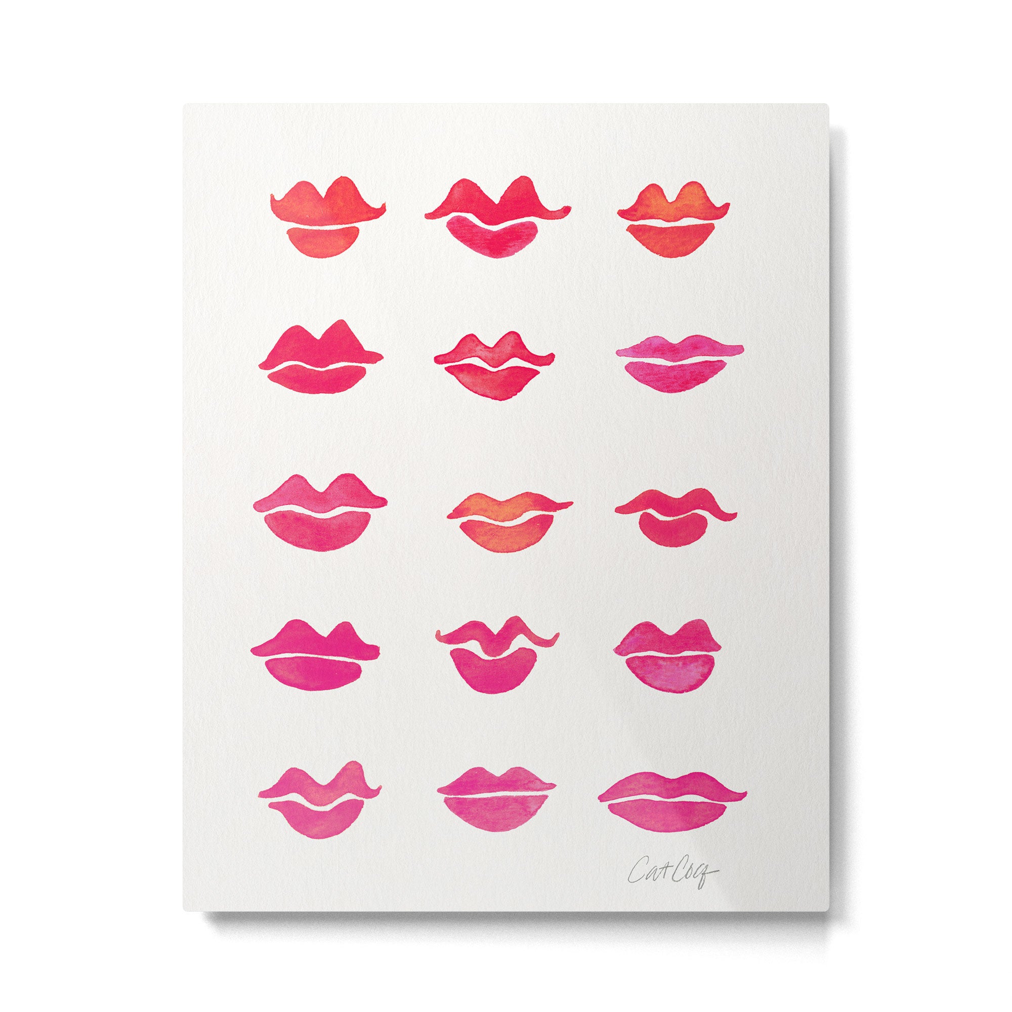 Kiss Collection - Pink Palette Metal Print Gallery Image 4