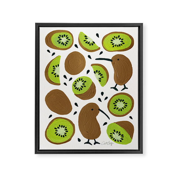 Kiwis & Kiwis Framed Canvas Print Gallery Image 1
