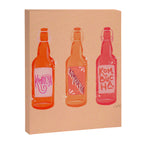 Kombucha Bottles - Pink Canvas Print Gallery Image 8