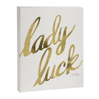 Lady Luck - Gold Ink Canvas Print Gallery Image 6