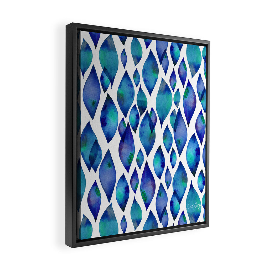 Leaf Drips  Framed Canvas Print Gallery Image 2