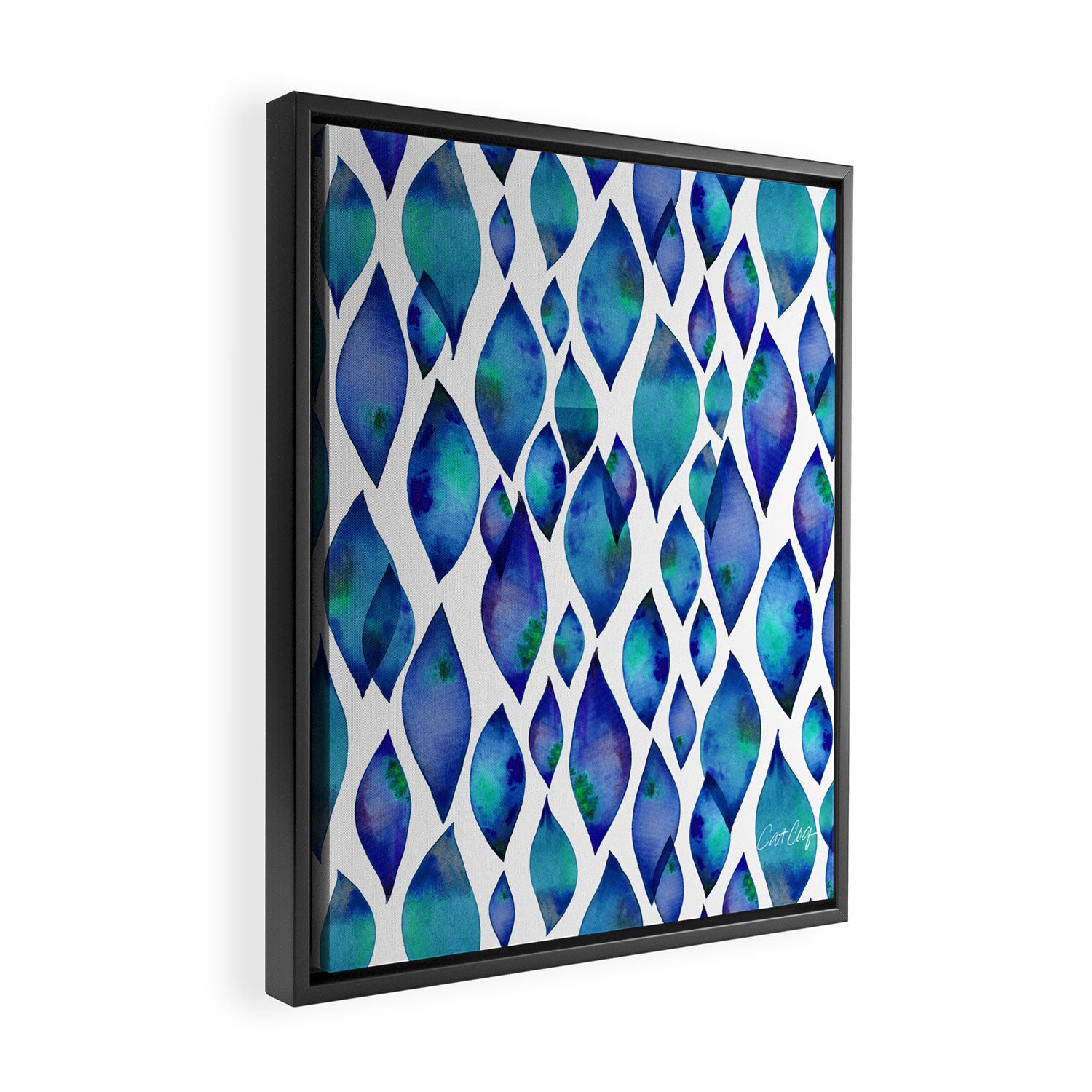 Leaf Drips  Framed Canvas Print Gallery Image 2