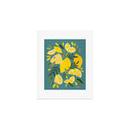 Lemon Blooms â Blue Art Print Gallery Image 1
