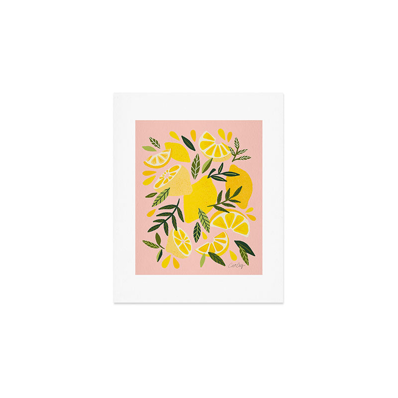 Lemon Blooms - Blush Palette Art Print Gallery Image 1