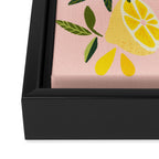 Lemon Blooms - Blush Palette Framed Canvas Print Gallery Image 3