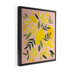 Lemon Blooms - Blush Palette Framed Canvas Print Gallery Image 2