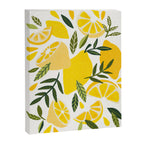 Lemon Blooms on White Canvas Print Gallery Image 8