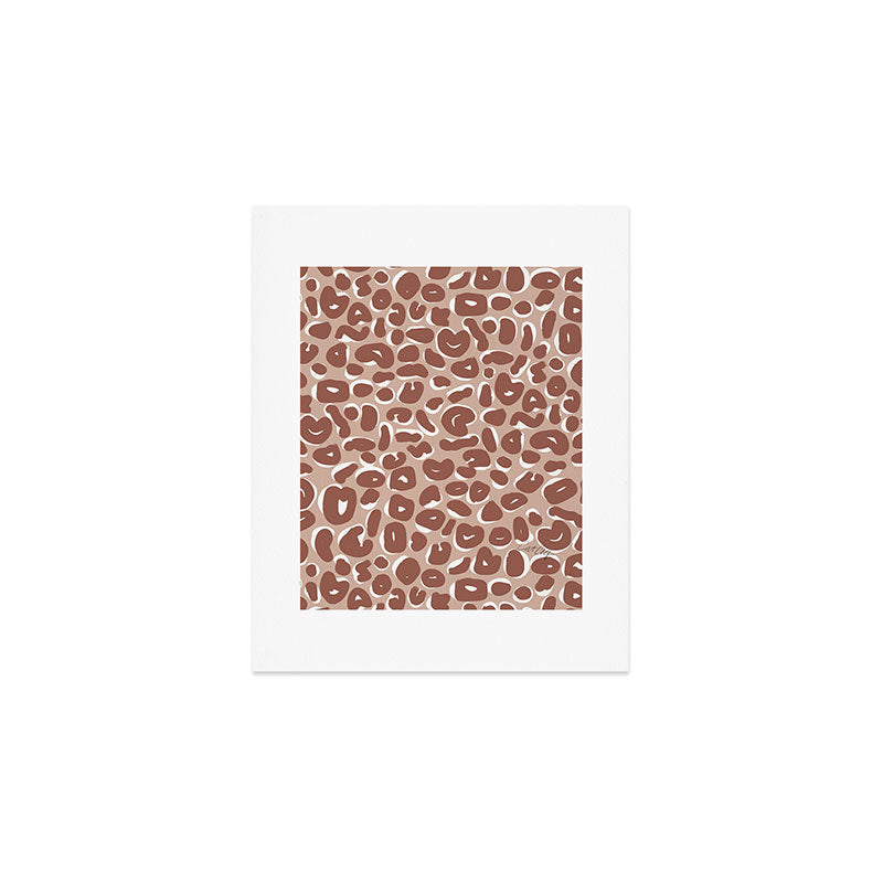 Leopard Print Abstractions - Marsala Art Print Gallery Image 1