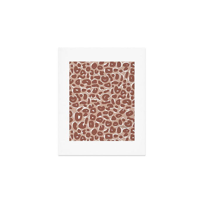 Leopard Print Abstractions - Marsala Art Print Gallery Image 1