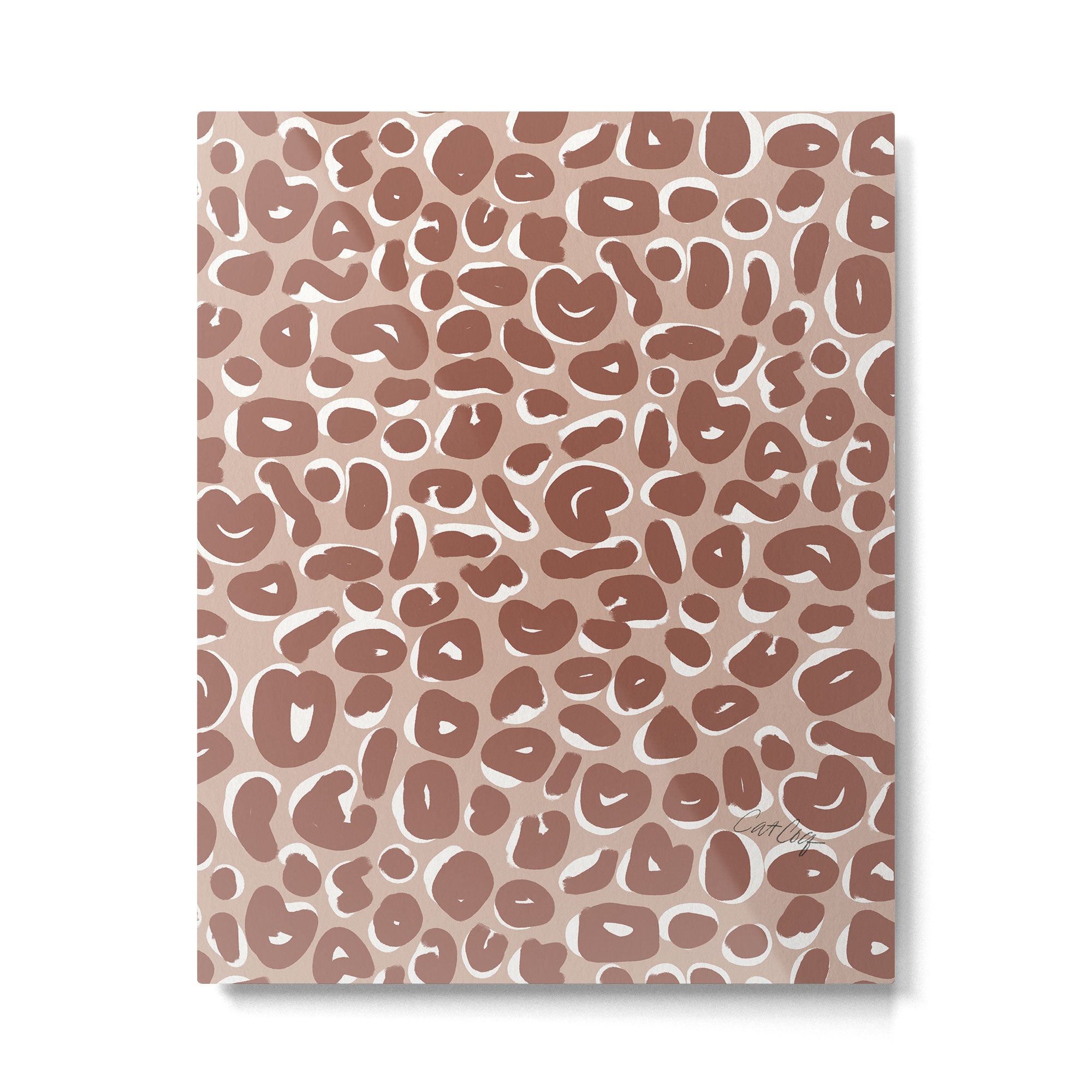 Leopard Print Abstractions - Marsala Metal Print Gallery Image 6