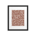 Leopard Print Abstractions - Marsala Framed Art Print Gallery Image 6