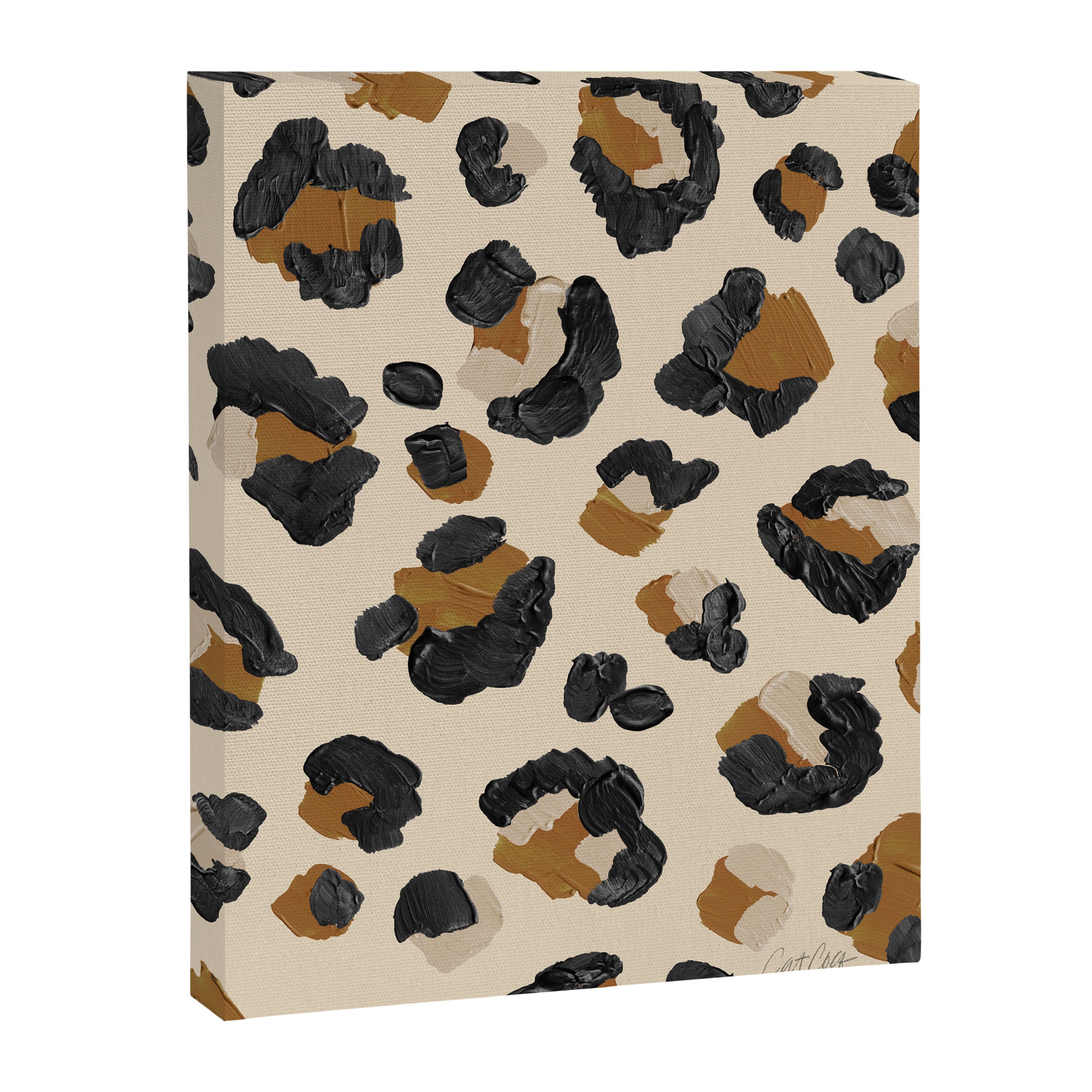 Leopard Print - Neutral Gold Light Palette Canvas Print Gallery Image 6