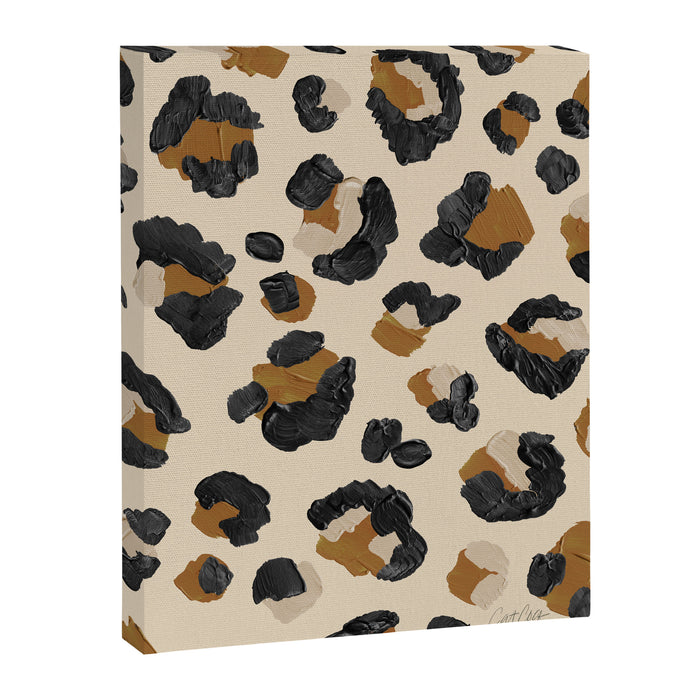Leopard Print - Neutral Gold Light Palette Canvas Print Gallery Image 1