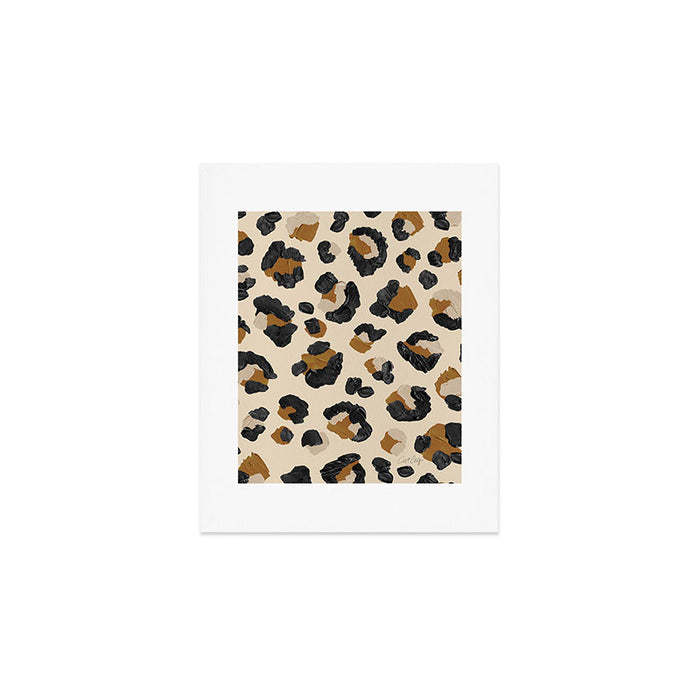 Leopard Print - Neutral Gold Light Palette Art Print Gallery Image 1