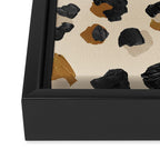 Leopard Print - Neutral Gold Light Palette Framed Canvas Print Gallery Image 3