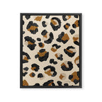 Leopard Print - Neutral Gold Light Palette Framed Canvas Print Gallery Image 6