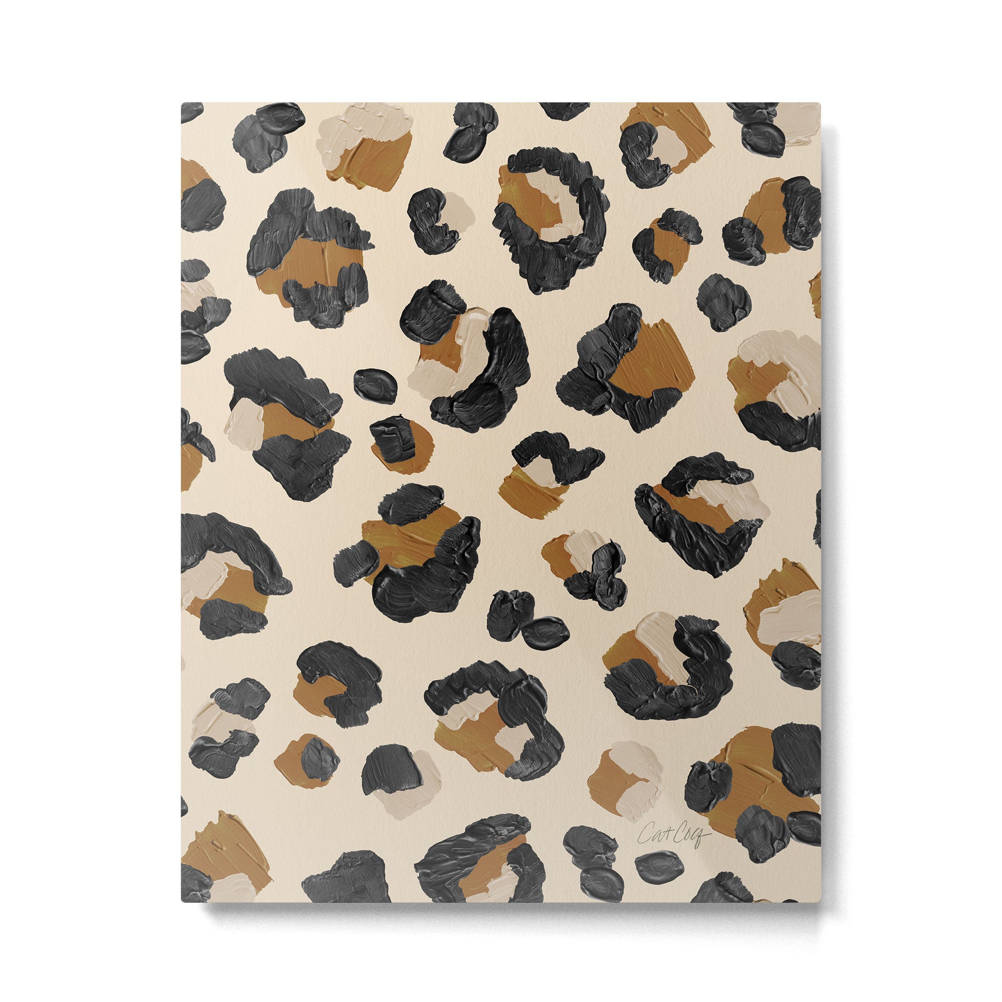 Leopard Print - Neutral Gold Light Palette Metal Print Gallery Image 4