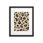 Leopard Print - Neutral Gold Light Palette Framed Art Print Gallery Image 5
